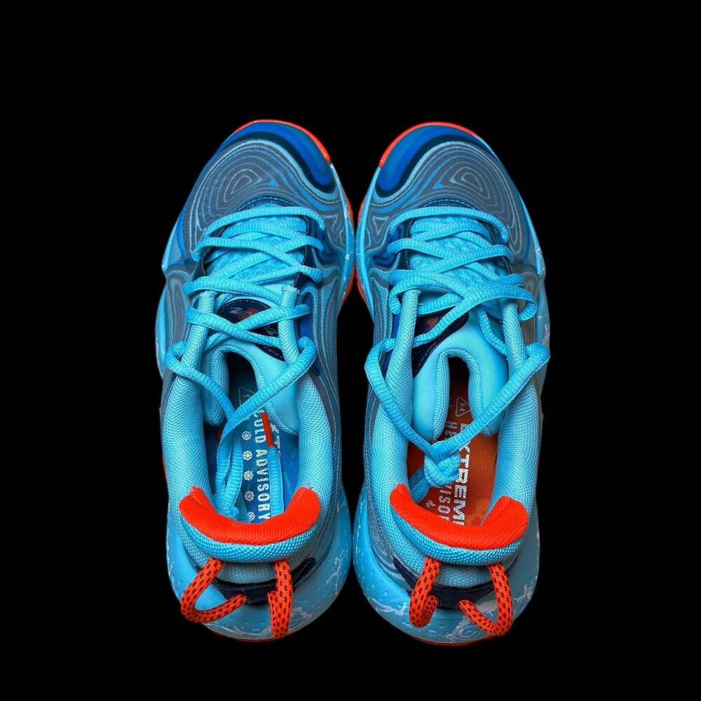 Under Armour Spawn 6 E24 Basketball Shoes Blue Orange Size Men's 6.5 / Women's 8